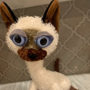 Vintage Carlton Cards Twisted
Whiskers Siamese Cat "Ching" Pose-
able 14"